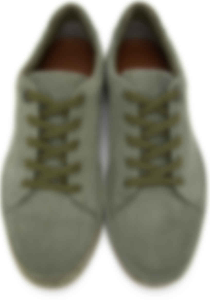 Loro Piana: Green Suede Nuages Sneakers | SSENSE