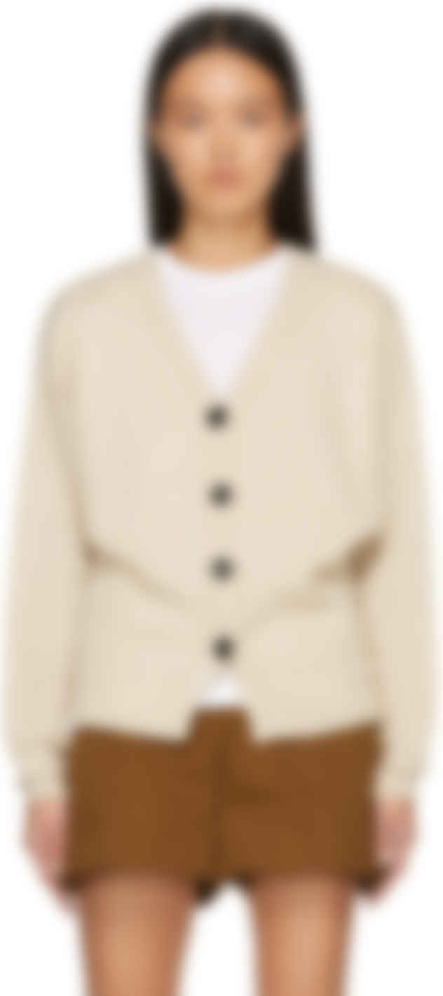 Beige Cashmere Cardigan by on Sale