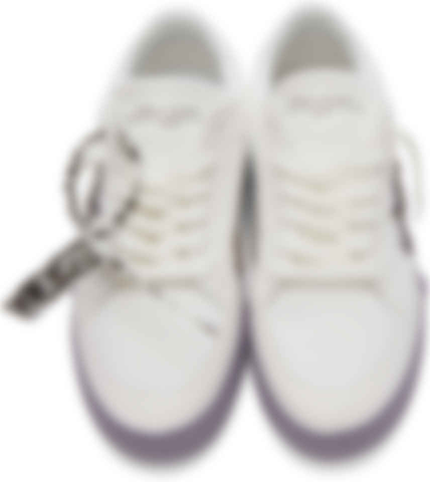 Off-White - White Vulcanized Eco Canvas Sneakers