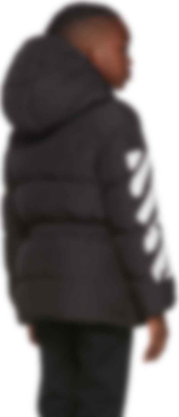 kids black puffa jacket