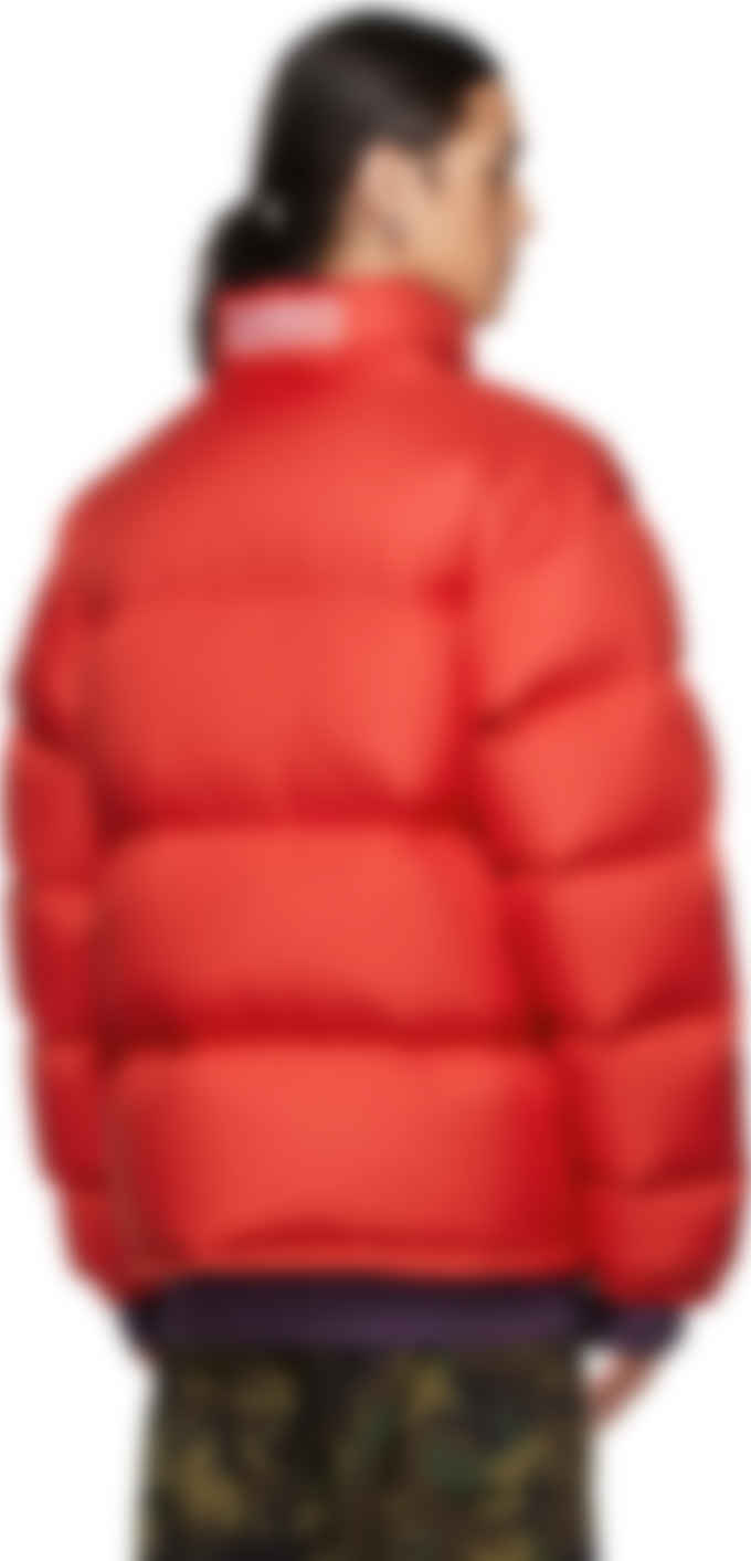 red puffer jackets