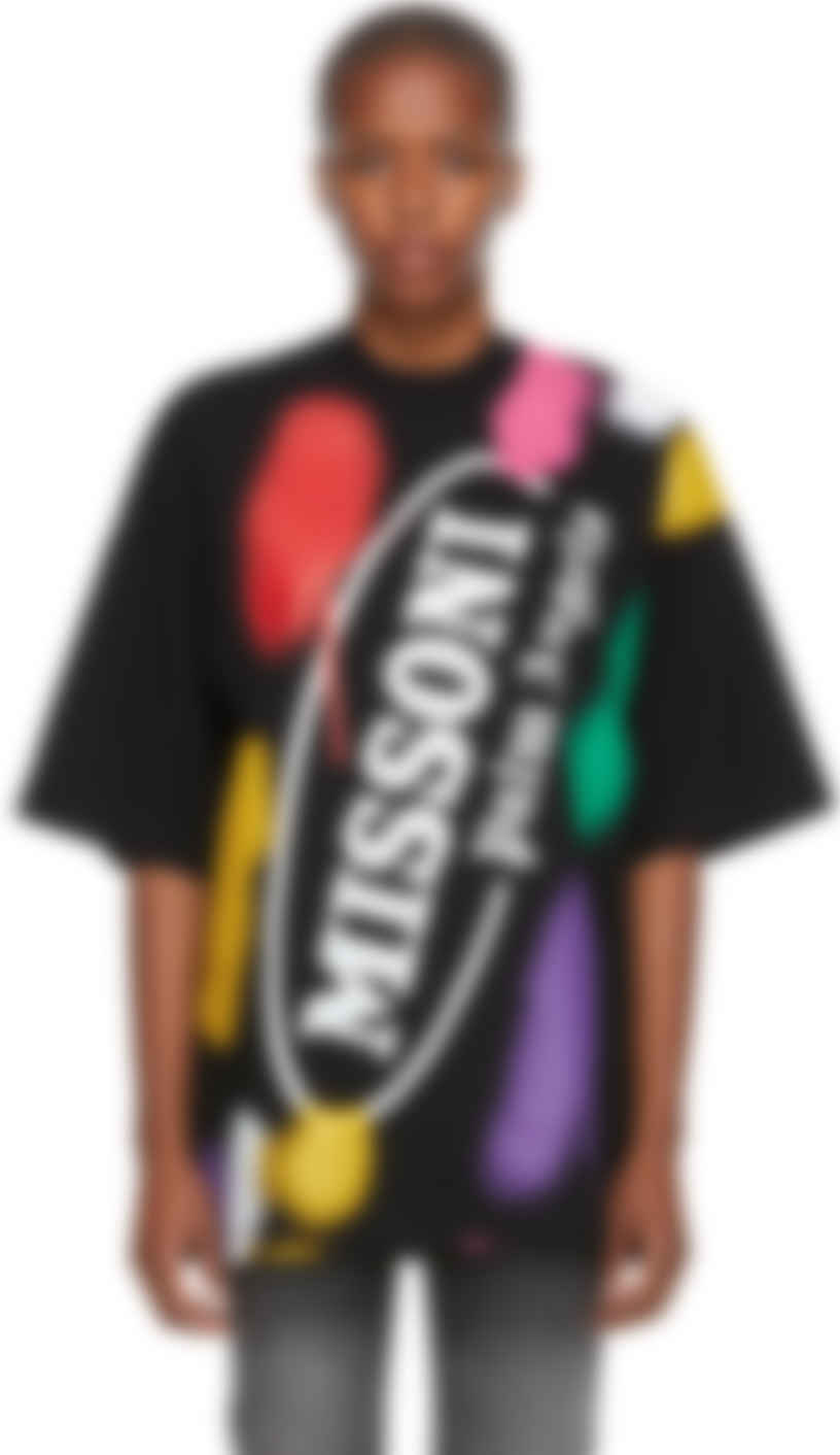 Black Missoni Edition Sport Loose T-Shirt