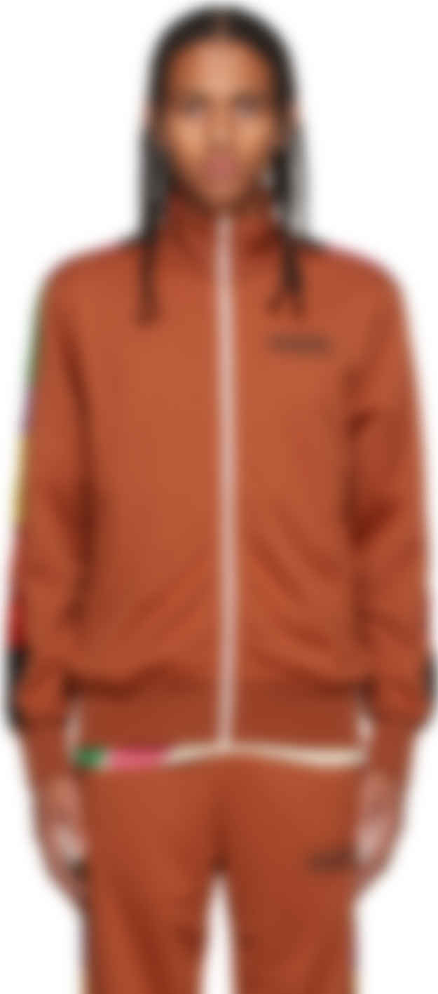 orange track jacket