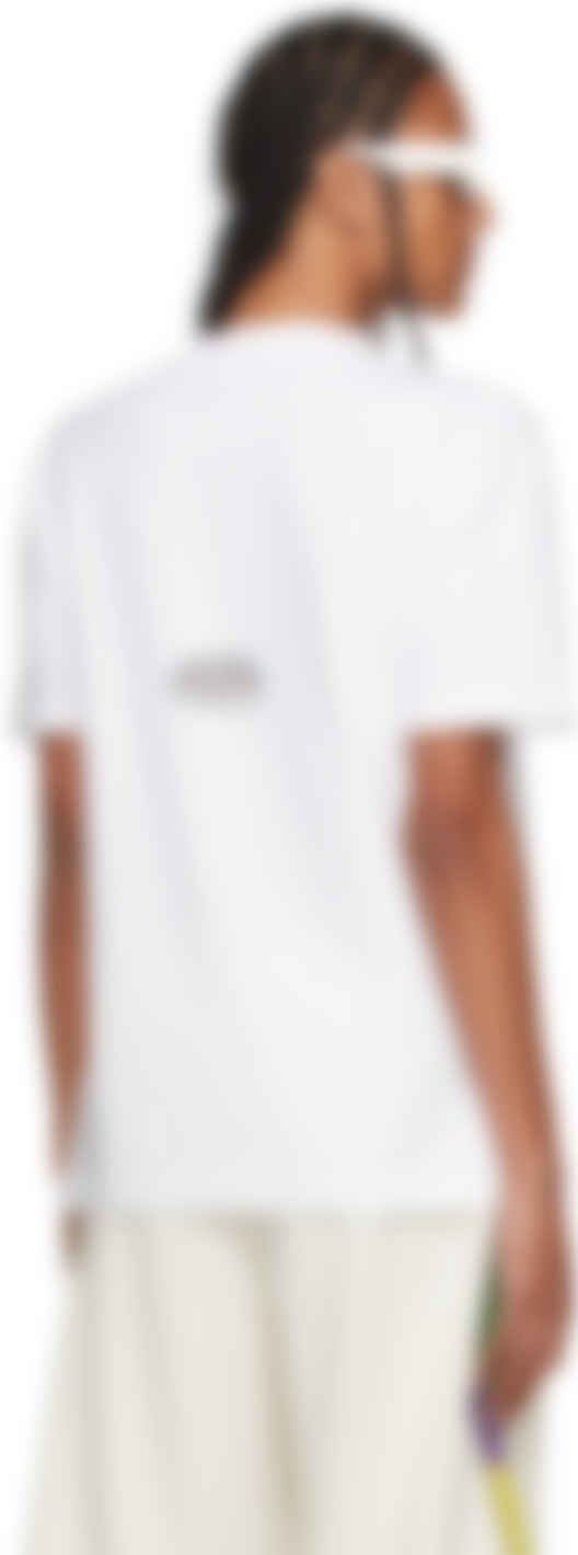 White Missoni Edition Sport T-Shirt by Palm Angels on Sale