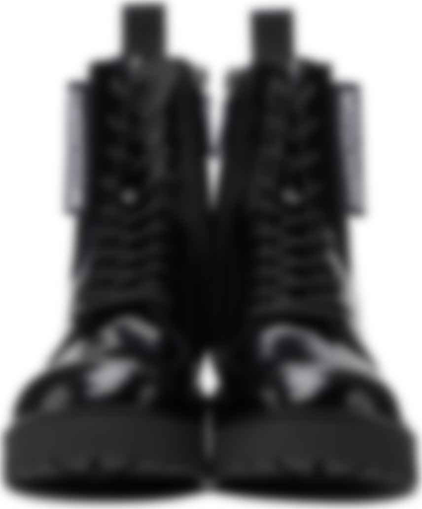 moschino combat boots
