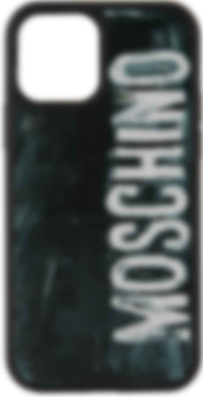 Black Painted Logo Iphone 12 12 Pro Case By Moschino On Sale