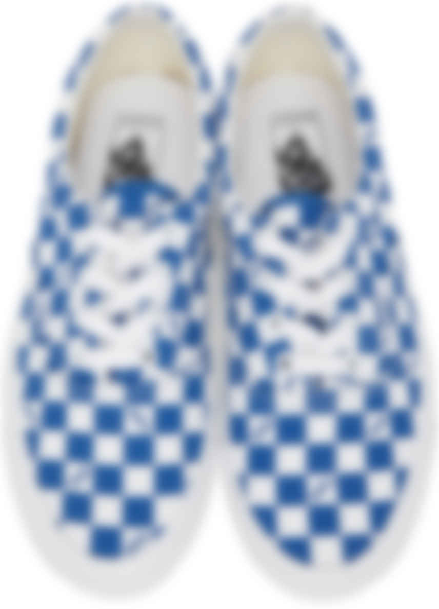 vans blue n white
