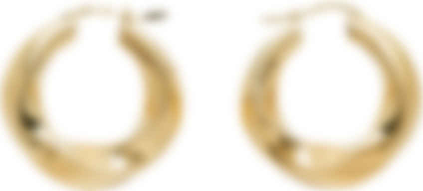 Gold Infinity Hoop Earrings by Tom Wood on Sale