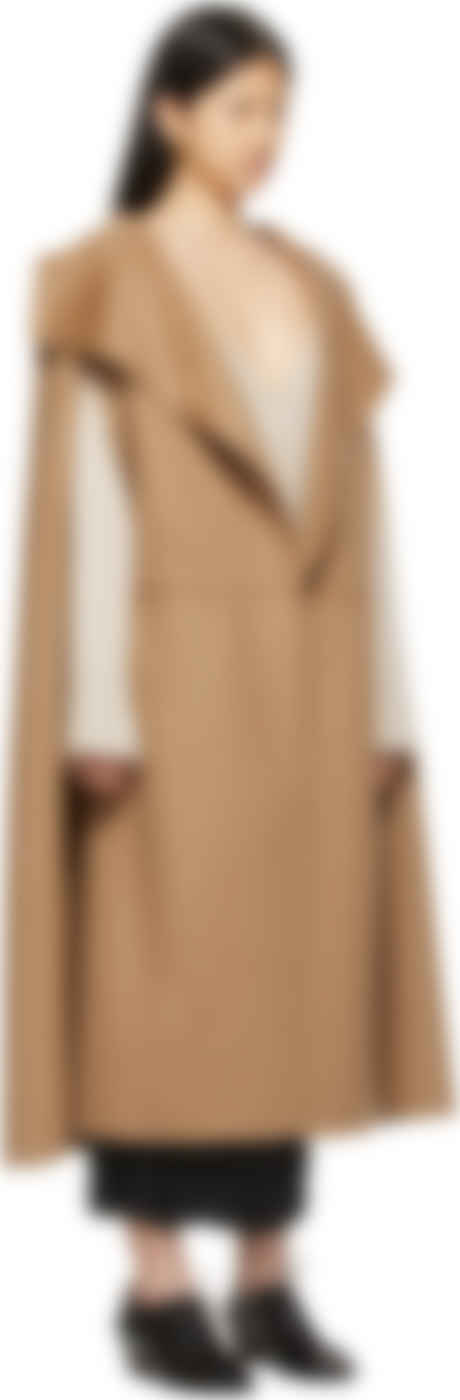 tan cape coat