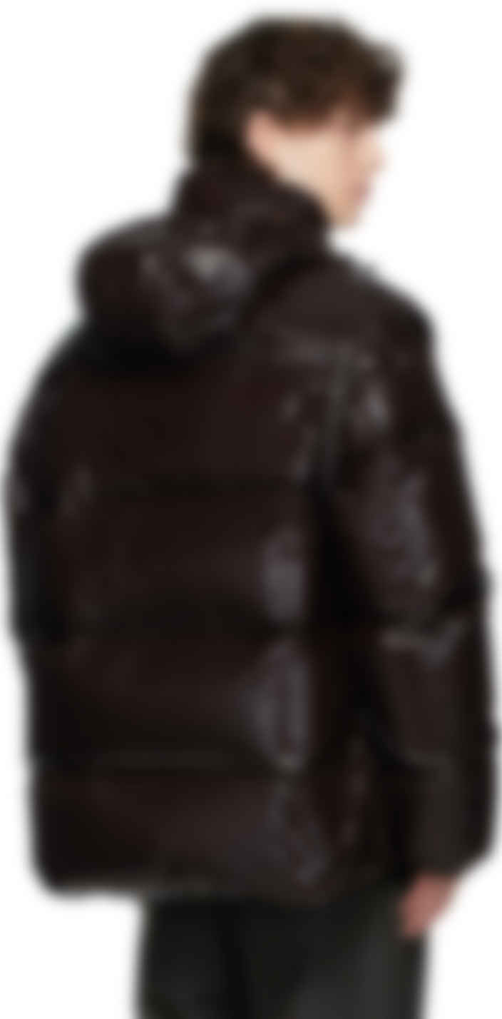 Brown Down Quilted Jacket
