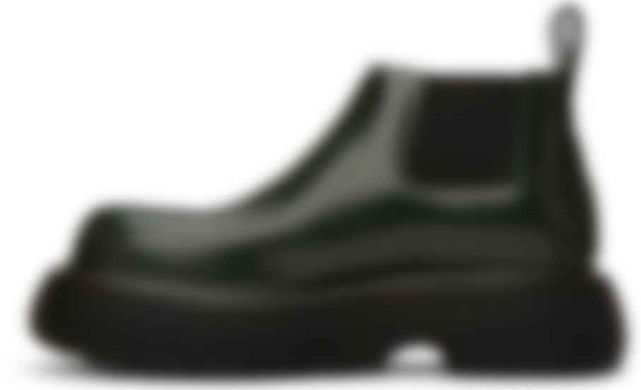 Bottega Veneta Green Swell Chelsea Boots Ssense