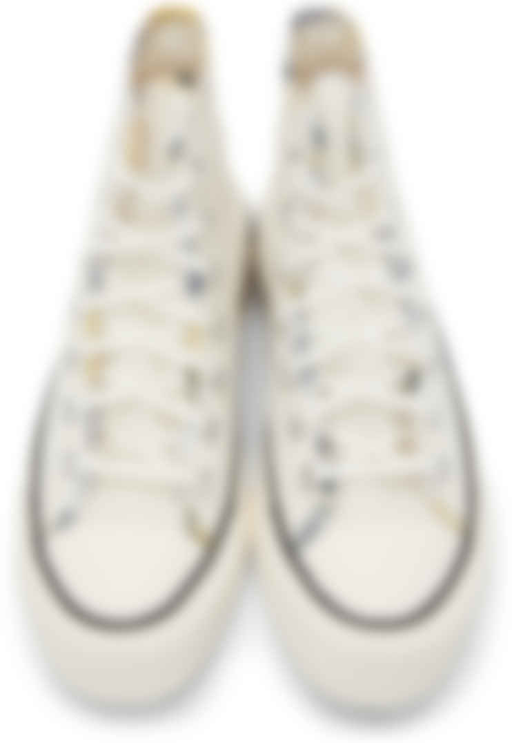 converse off white and beige contrast