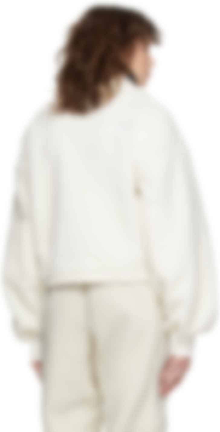 white quarter zip jacket