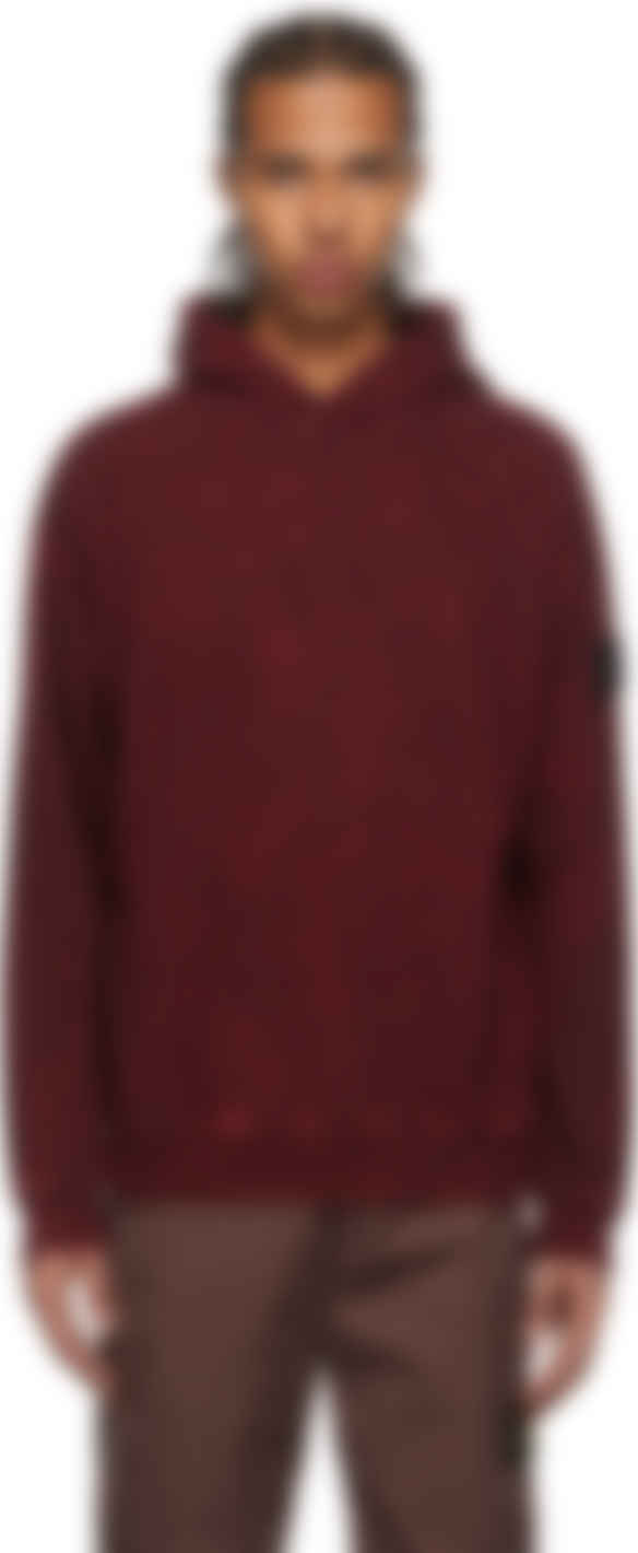 stone island hoodie burgundy