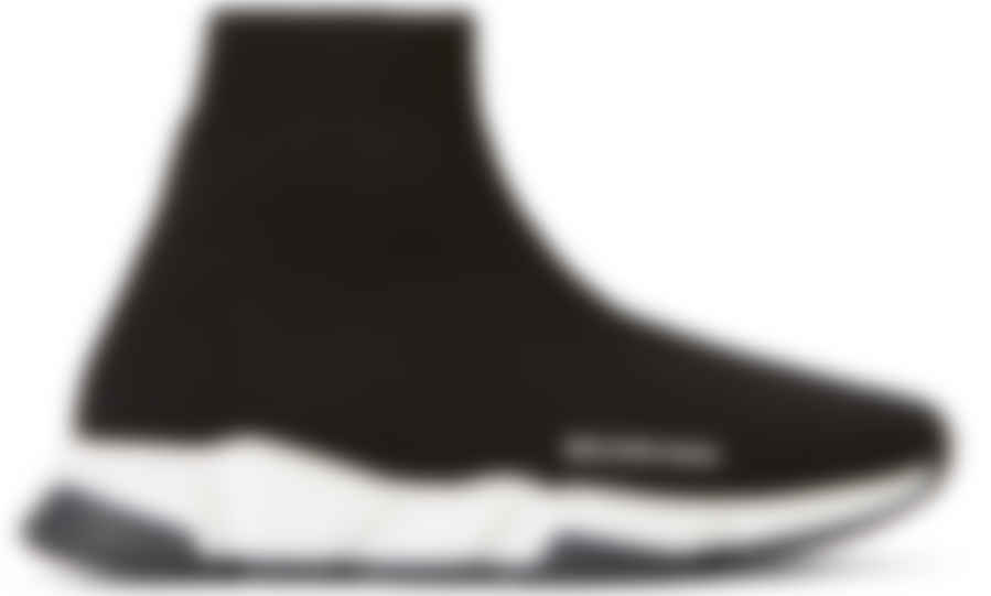 Kids Black \u0026 White Speed Sneakers by Balenciaga Kids on Sale