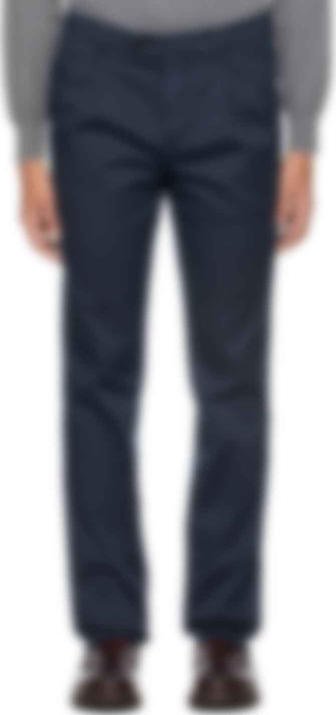 navy evening trousers