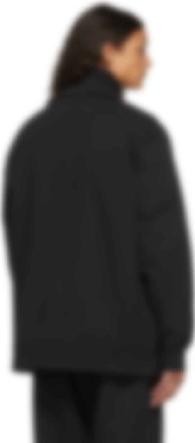 Black Logo 2-In-1 Zip Track Jacket