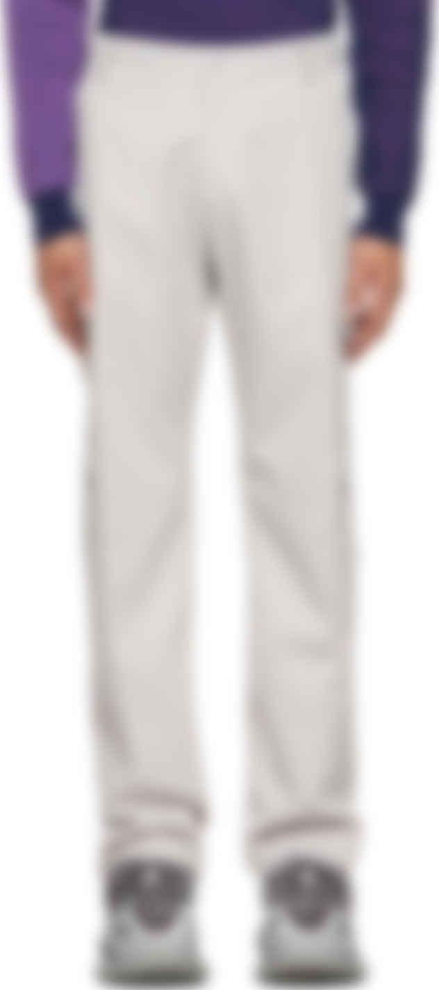 white utility cargo pants