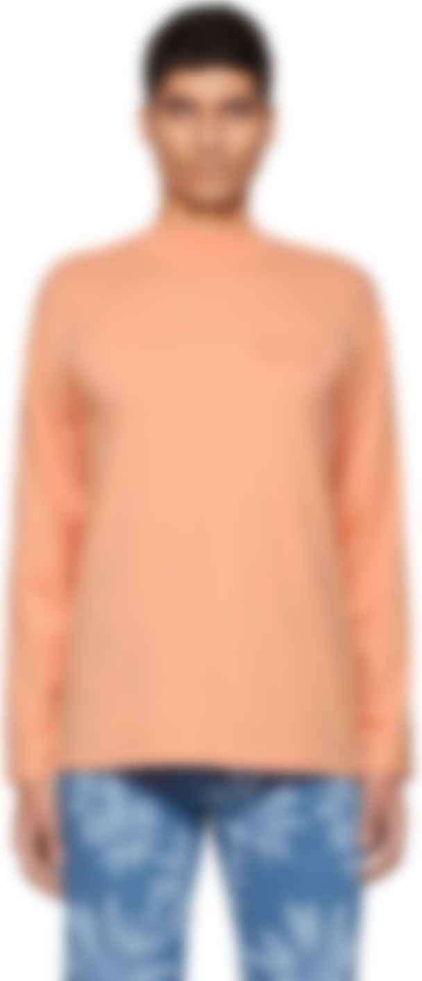 orange long sleeve turtleneck