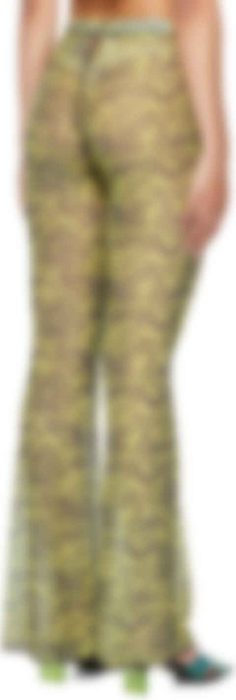 yellow mesh trousers