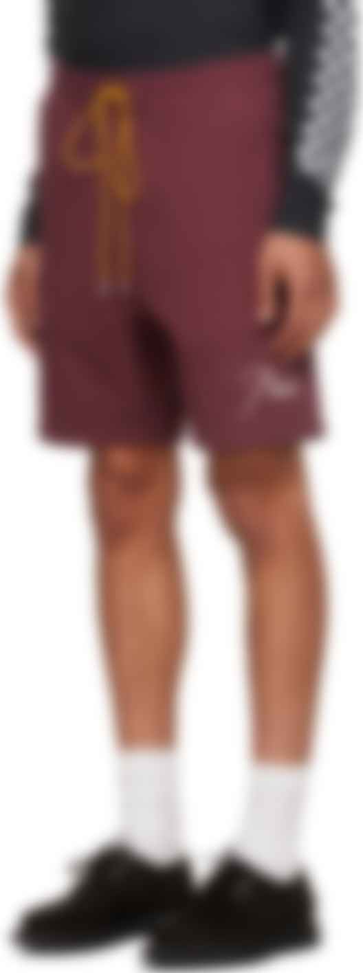 sweat shorts maroon