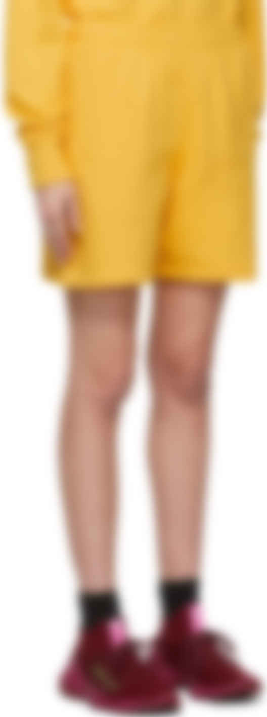 adidas x Humanrace by Pharrell Williams: Short jaune en coton Humanrace  exclusif à SSENSE France | SSENSE