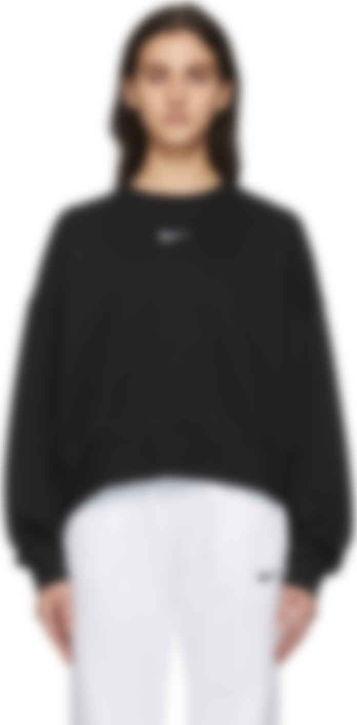 nike black essentials crewneck sweatshirt