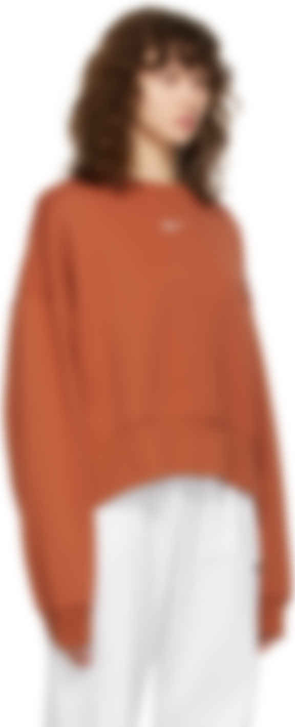 cotton thermal knit crewneck sweater