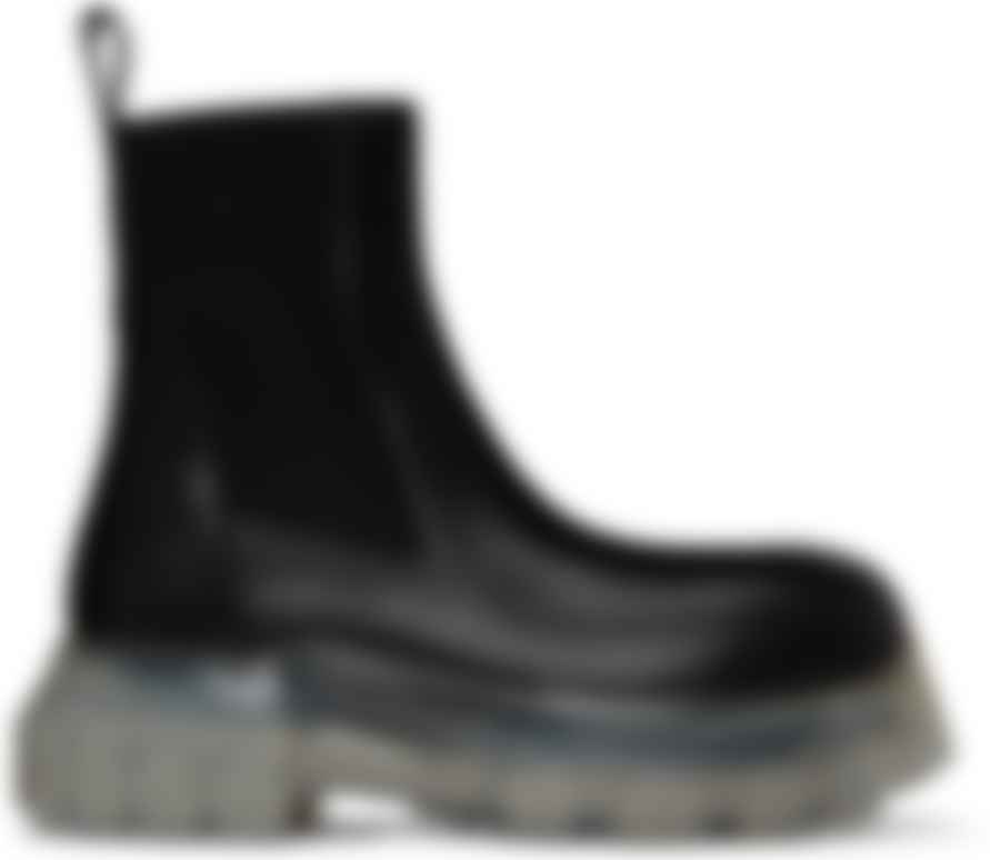 Black & Transparent Beatle Bozo Tractor Boots
