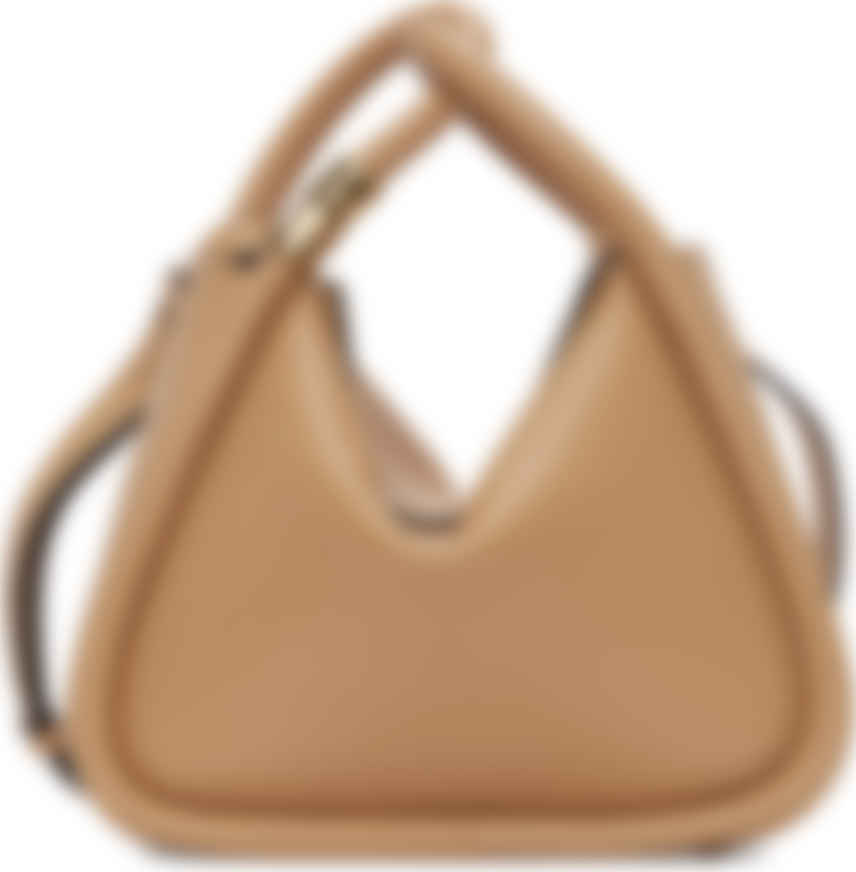 tan top handle bag