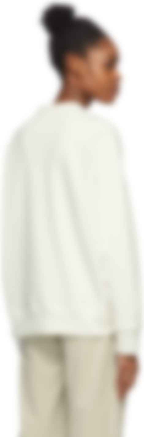 Jil Sander: Off-White Logo Sweatshirt | SSENSE