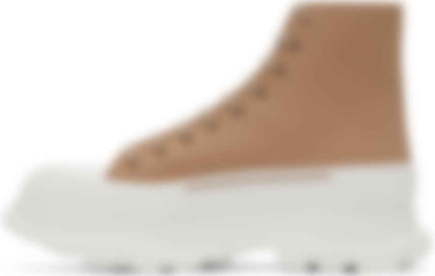 Baskets en cuir à semelle oversize\u003cp\u003e\u003c/p\u003e Blanc Alexander McQueen |  MATCHESFASHION FR