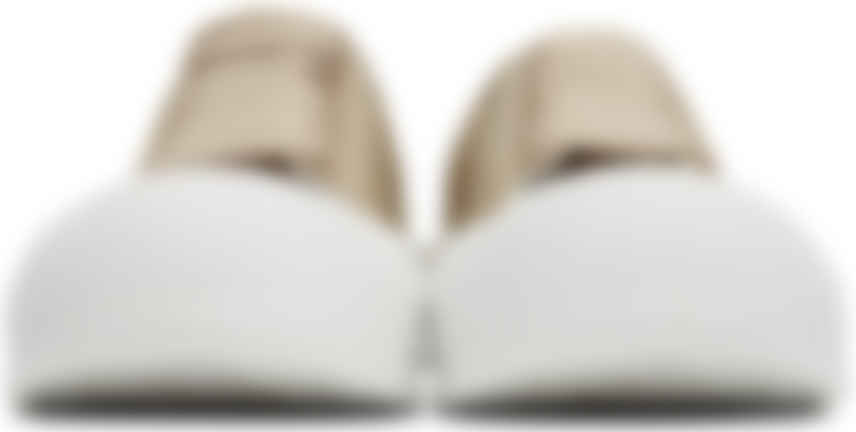 Alexander McQueen: Baskets beiges en cuir | SSENSE France