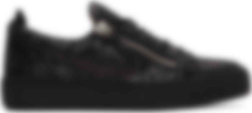 GIUSEPPE ZANOTTI Black Glitter Frankie Trainers - Men from Brother2Brother  UK