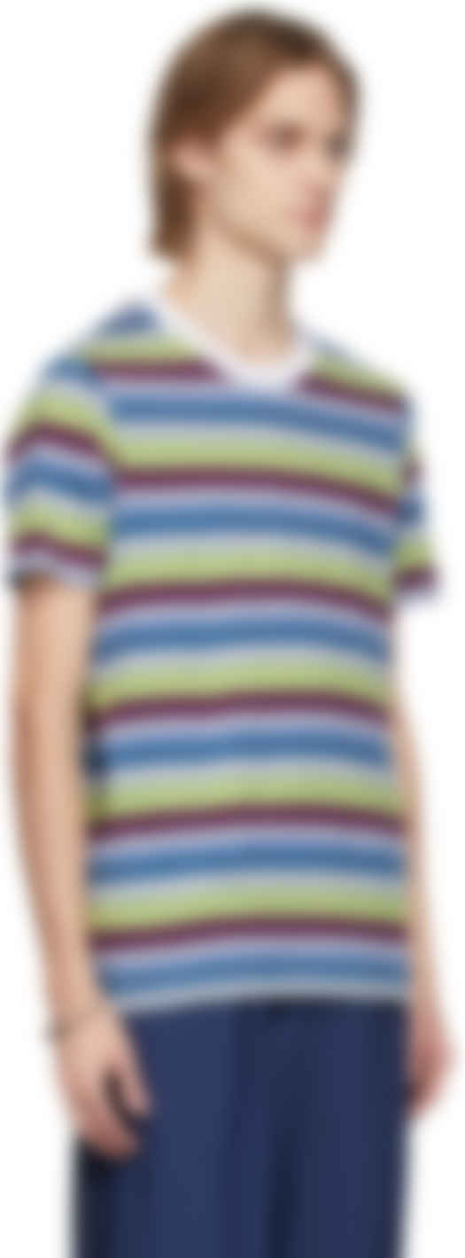 超安い MARNI ロゴtシャツ ボーダー - Tシャツ/カットソー(半袖/袖なし 