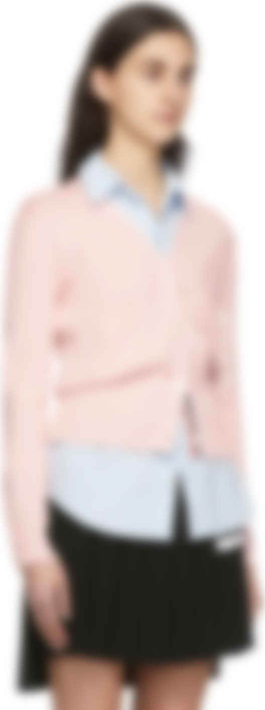 thom browne pink sweater