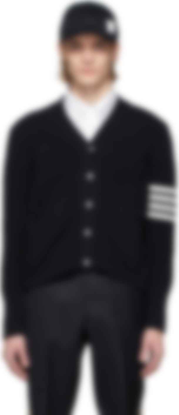 thom browne cardigan navy
