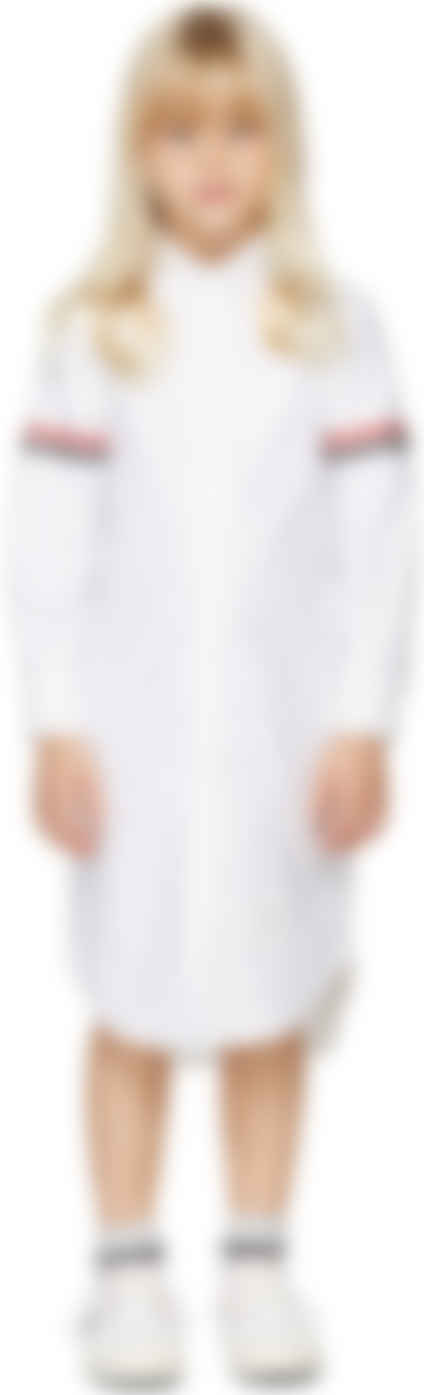 Thom Browne キッズ ホワイト オックスフォード シャツ ワンピース Ssense 日本