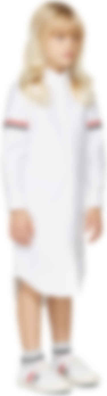 Thom Browne キッズ ホワイト オックスフォード シャツ ワンピース Ssense 日本