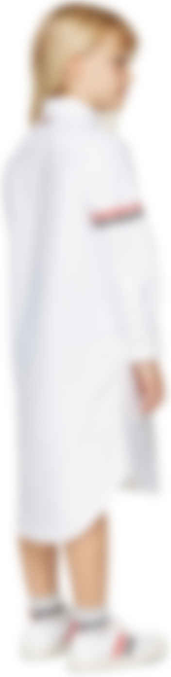 Thom Browne キッズ ホワイト オックスフォード シャツ ワンピース Ssense 日本