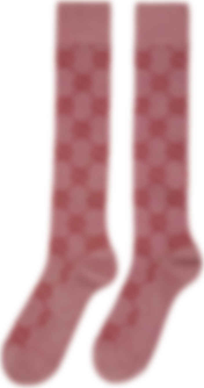 第1位獲得 グッチ Gucci レディース ソックス インナー 下着 Pink And Red Lame Gg Socks Pink シニアファッション