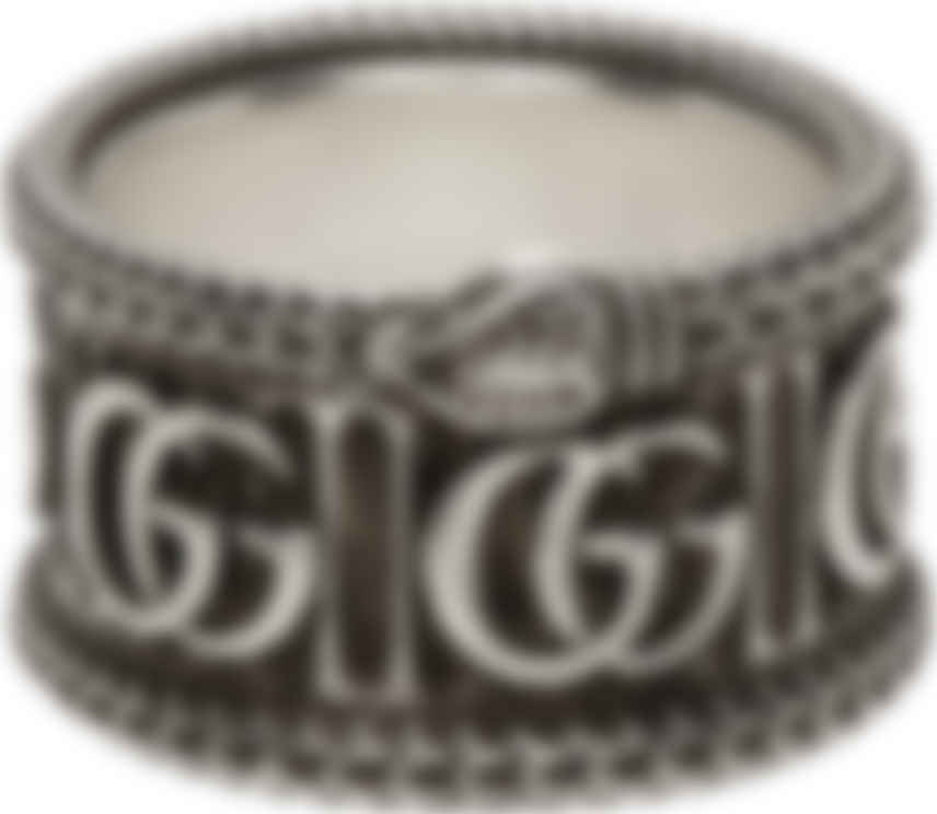 hul hungersnød Supplement Gucci: Silver Double G Ring | SSENSE Canada