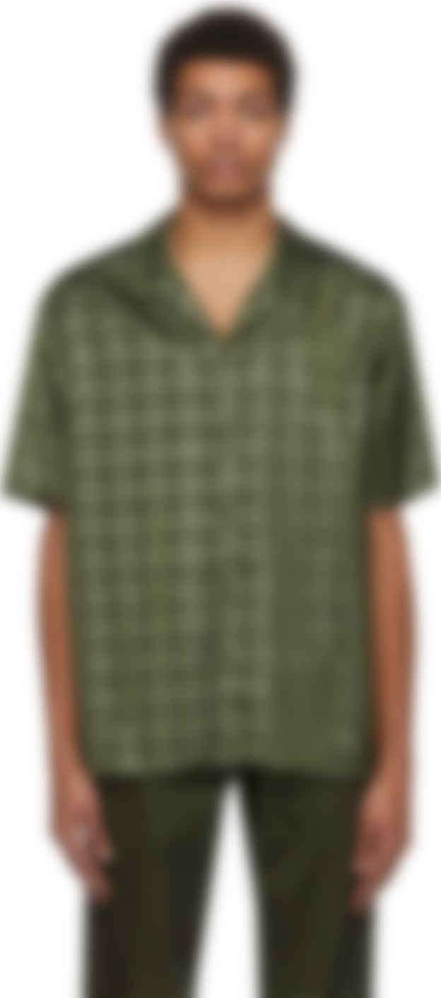 Adidas X Ivy Park Green Satin 2 0 Short Sleeve Shirt Ssense Canada