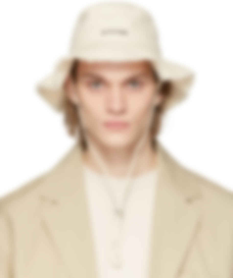 Jacquemus Off White Le Bob Artichaut Bucket Hat Ssense