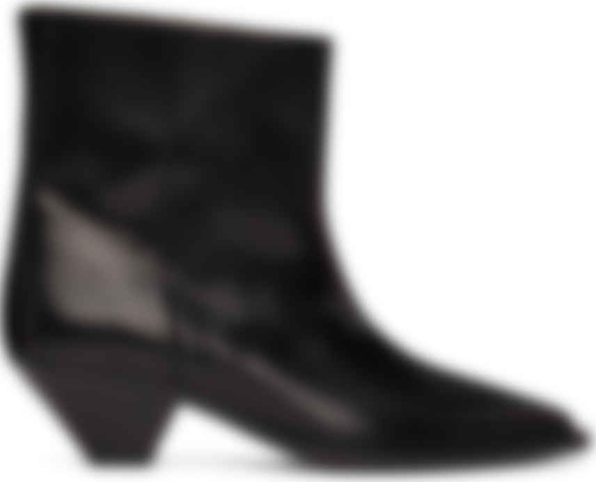 isabel marant black leather boots