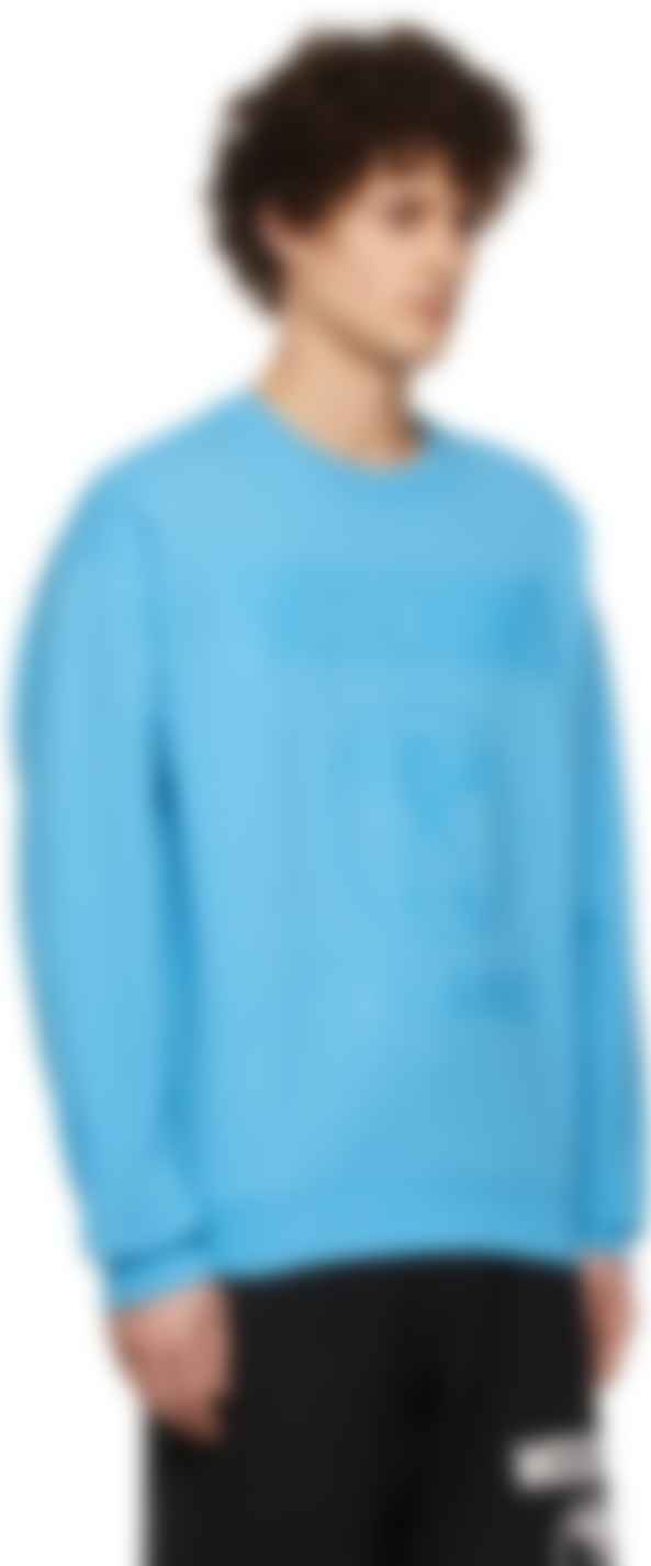 blue moschino sweatshirt