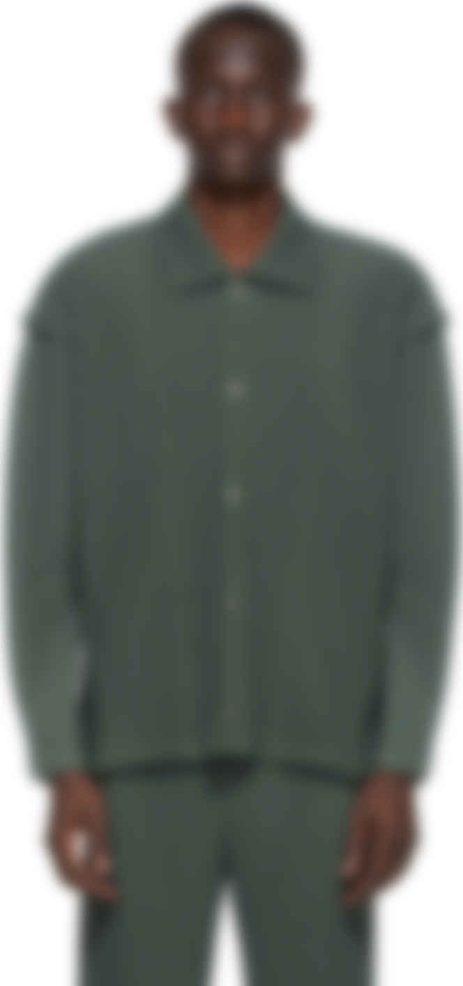 homme plisse cardigan
