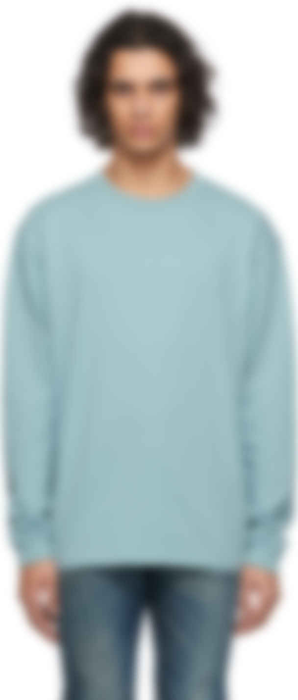 university blue long sleeve shirt