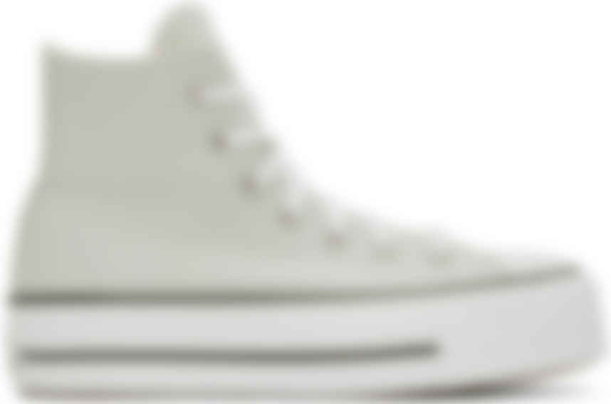 Converse: Green Chuck Taylor All Star Platform Hi Sneakers | SSENSE