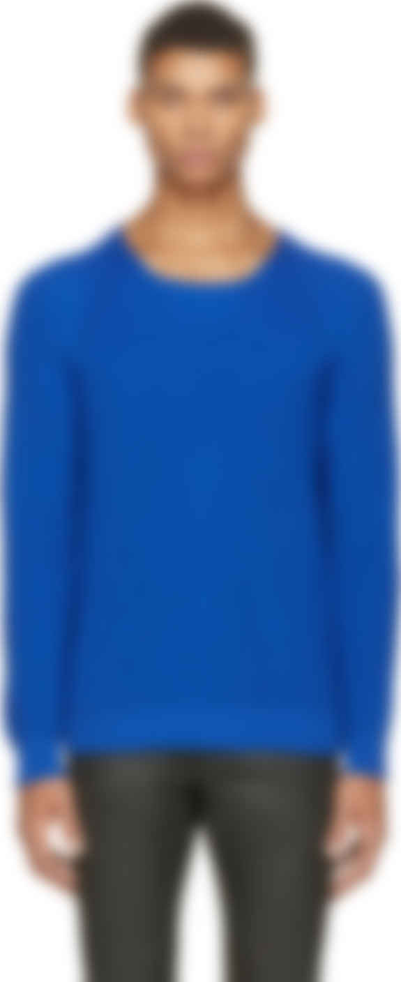 balenciaga blue sweater